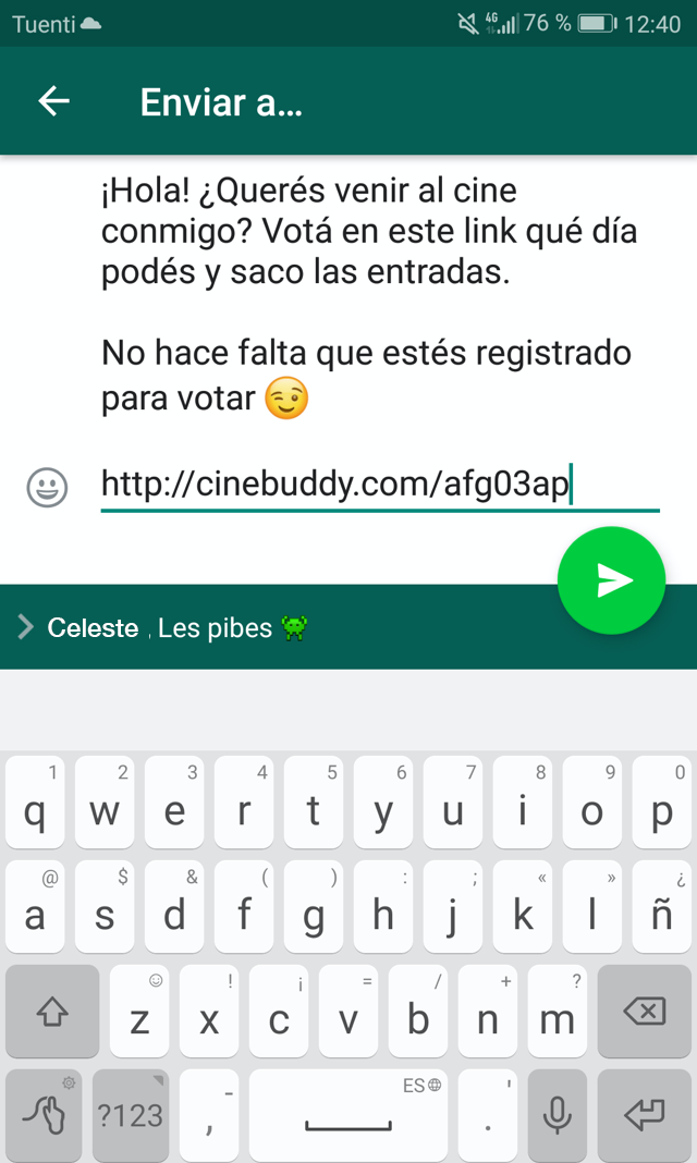 Contestar la encuesta